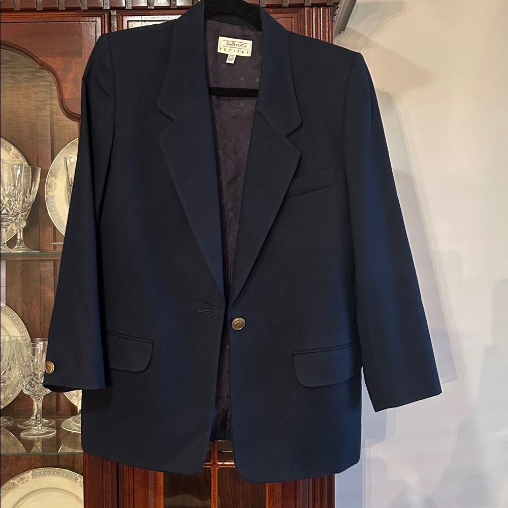 100 % Wool Navy Classic Wool Blazer